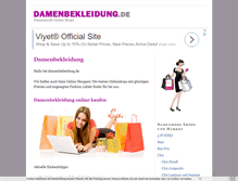 Tablet Screenshot of damenbekleidung.de